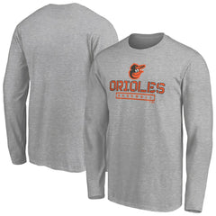 Baltimore Orioles Evanston Stencil Long Sleeve T-Shirt - MLB