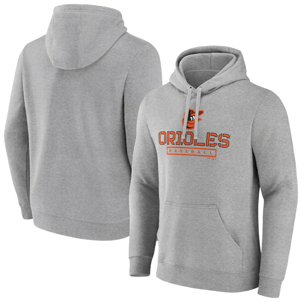 Baltimore Orioles Evanston Stencil Pullover Hoodie - MLB