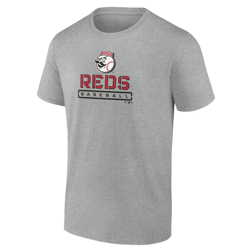 Cincinnati Reds Evanston Stencil T-Shirt - MLB