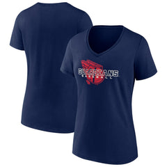 Cleveland Guardians Women's Stellar V-Neck T-Shirt - MLB