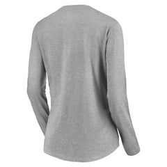 Cleveland Guardians Women's Evanston Stencil Long Sleeve V-Neck T-Shirt - MLB