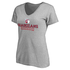 Cleveland Guardians Women's Evanston Stencil V-Neck T-Shirt - MLB