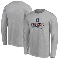 Detroit Tigers Evanston Stencil Long Sleeve T-Shirt - MLB