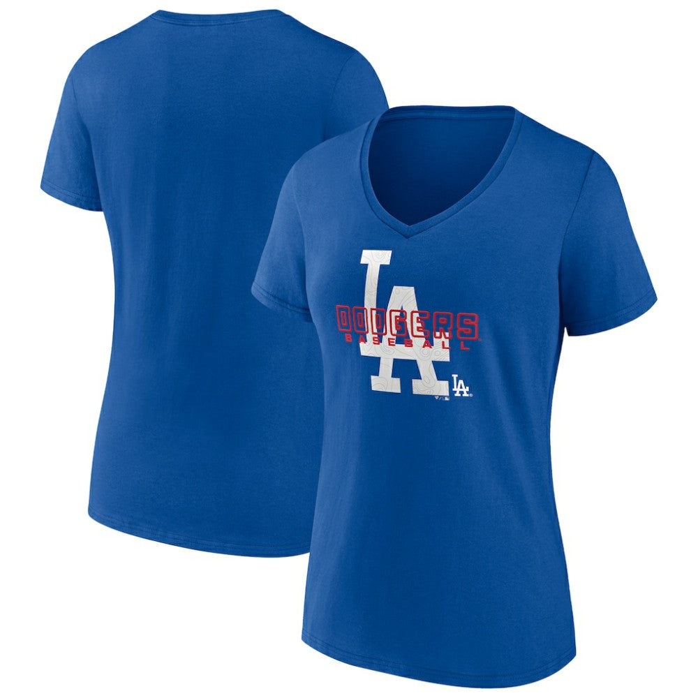 Los Angeles Dodgers Women's Stellar V-Neck T-Shirt - MLB