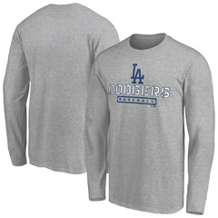 Los Angeles Dodgers Evanston Stencil Long Sleeve T-Shirt - MLB
