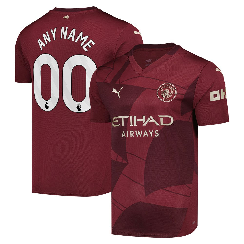 Manchester City 2024/25 Third Replica Custom Jersey Burgundy | Puma Sale