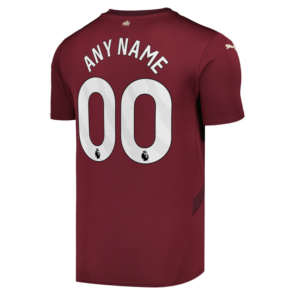Manchester City 2024/25 Third Replica Custom Jersey Burgundy | Puma Sale