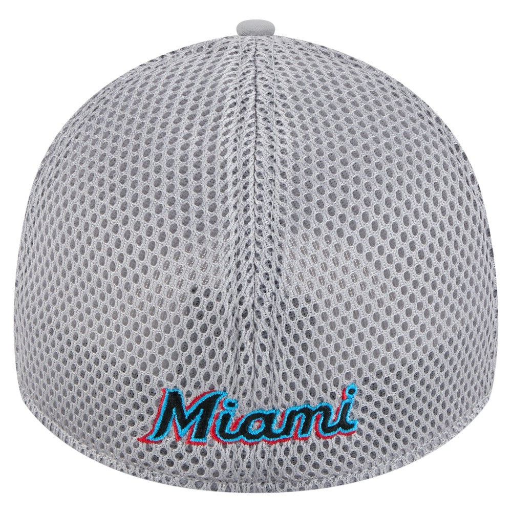 Miami Marlins New Era Linear 39THIRTY Flex Hat - MLB