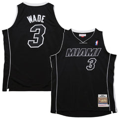 Dwyane Wade Miami Heat 2011/12 Hardwood Classics Authentic Jersey Black - NBA