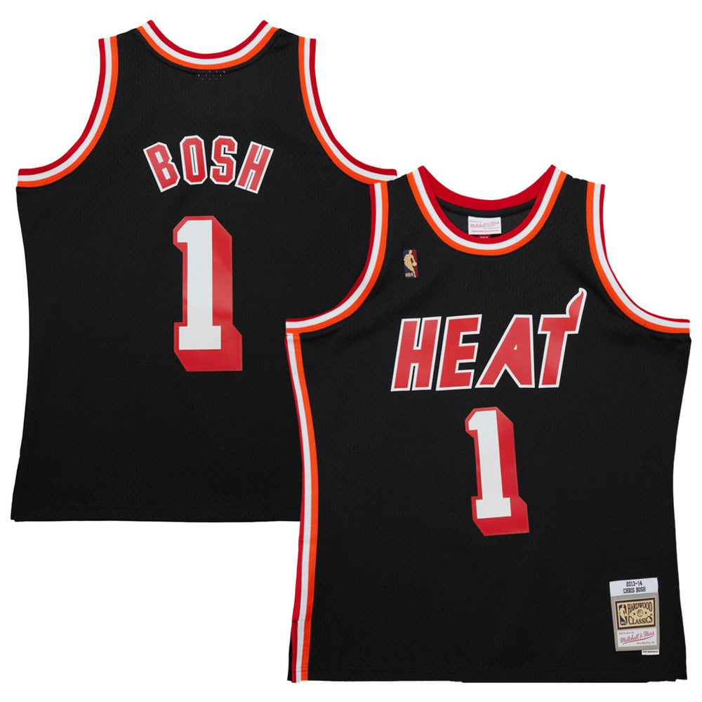 Chris Bosh Miami Heat 2013/14 Hardwood Classics Swingman Jersey Black - NBA