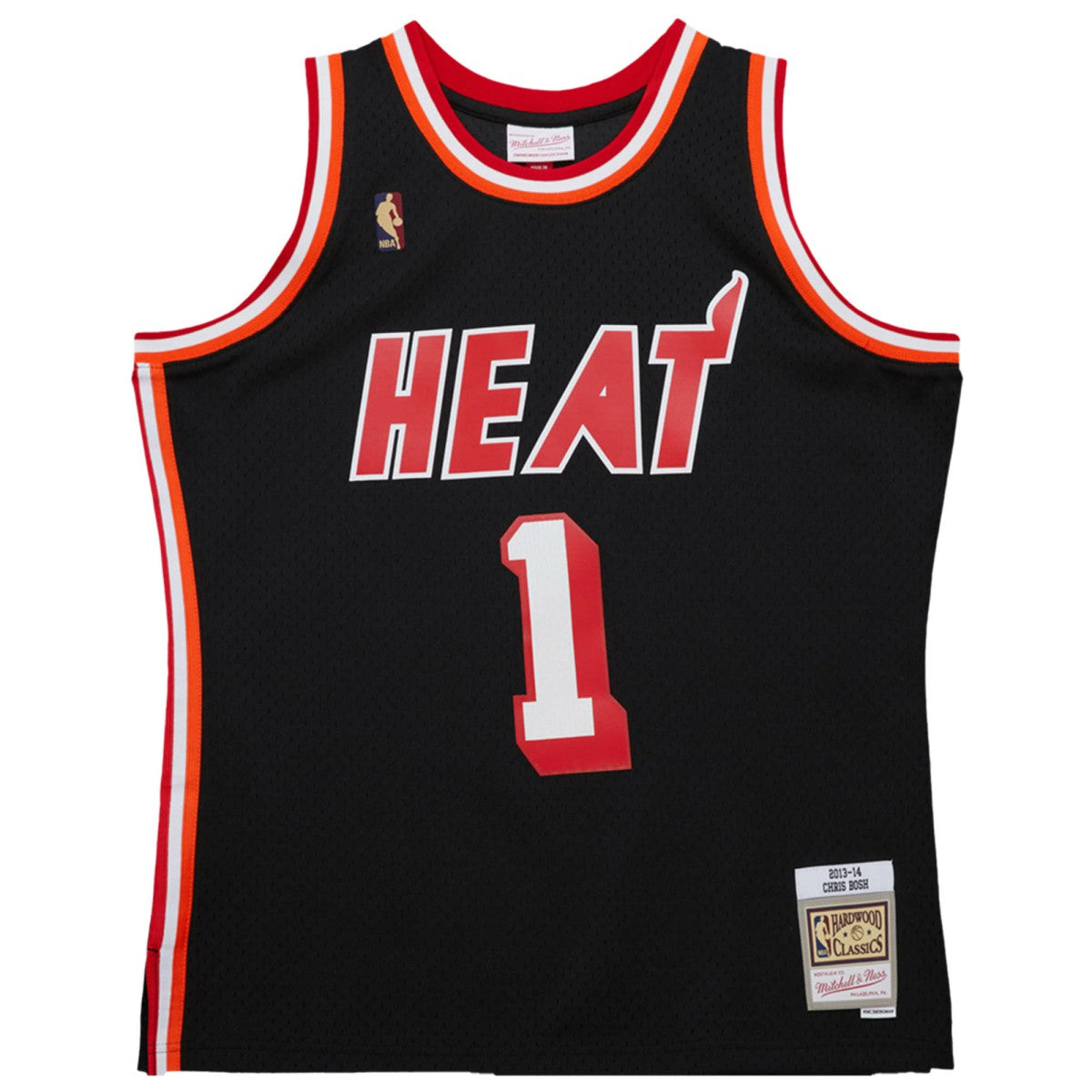 Chris Bosh Miami Heat 2013/14 Hardwood Classics Swingman Jersey Black - NBA
