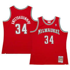Giannis Antetokounmpo Milwaukee Bucks 2014/15 Hardwood Classics Swingman Jersey Red - NBA