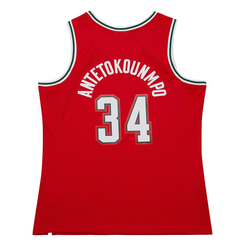 Giannis Antetokounmpo Milwaukee Bucks 2014/15 Hardwood Classics Swingman Jersey Red - NBA