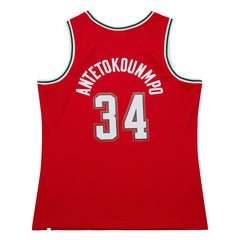 Giannis Antetokounmpo Milwaukee Bucks 2014/15 Hardwood Classics Swingman Jersey Red - NBA