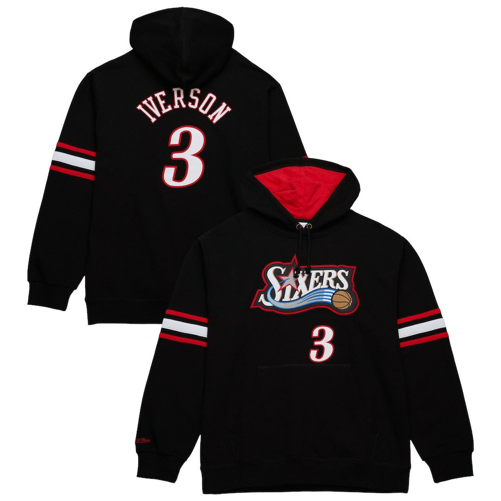 Allen Iverson Philadelphia 76ers Name & Number Pullover Hoodie Black - NBA