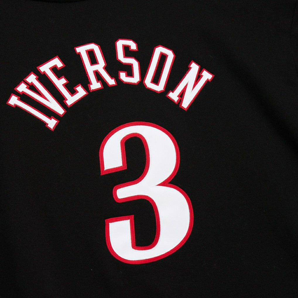 Allen Iverson Philadelphia 76ers Name & Number Pullover Hoodie Black - NBA