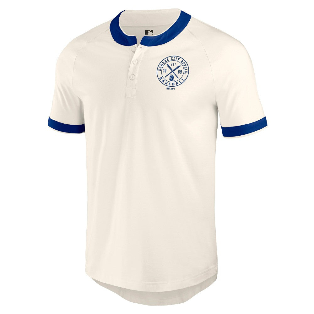 Kansas City Royals Darius Rucker Collection by Fanatics Henley Raglan T-Shirt - MLB