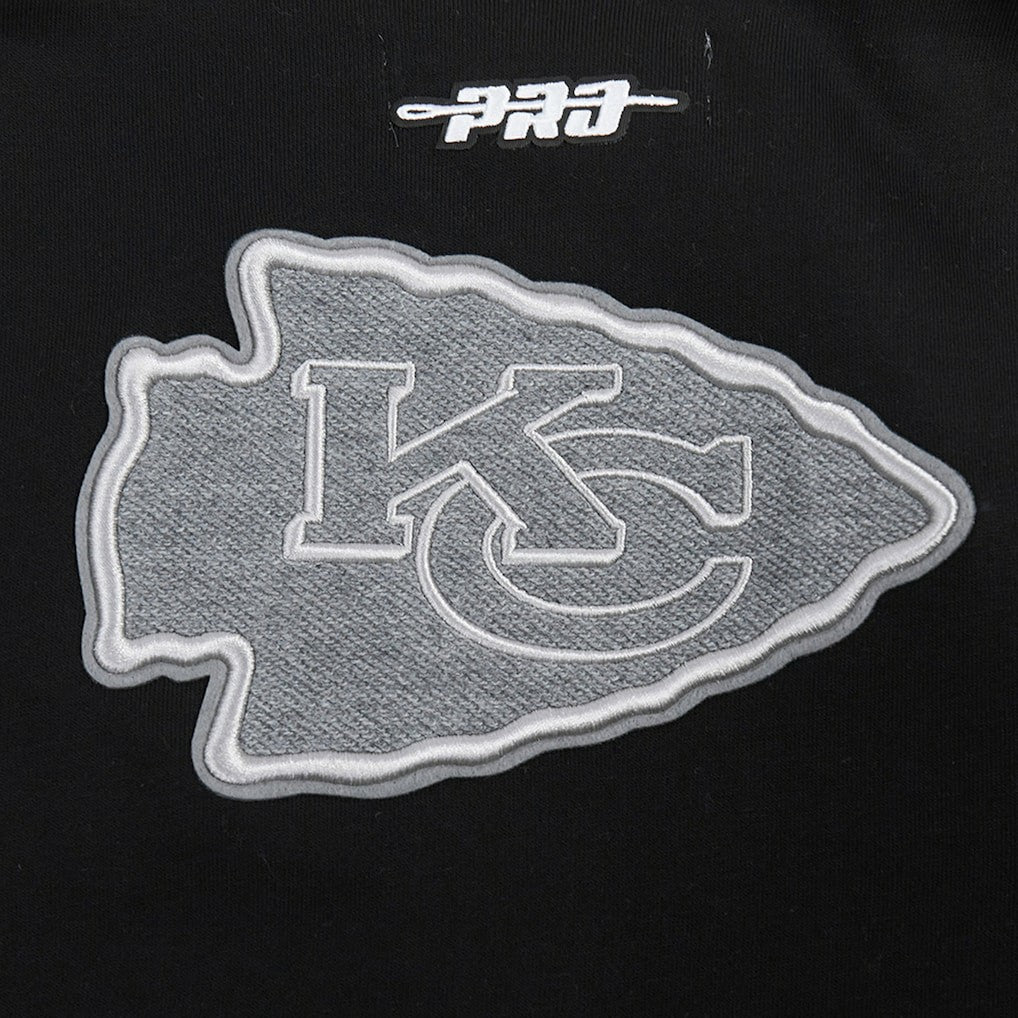 Kansas City Chiefs Pro Standard Women's Reverse French Terry Colorblock Full-Zip Hoodie Gray | NFL