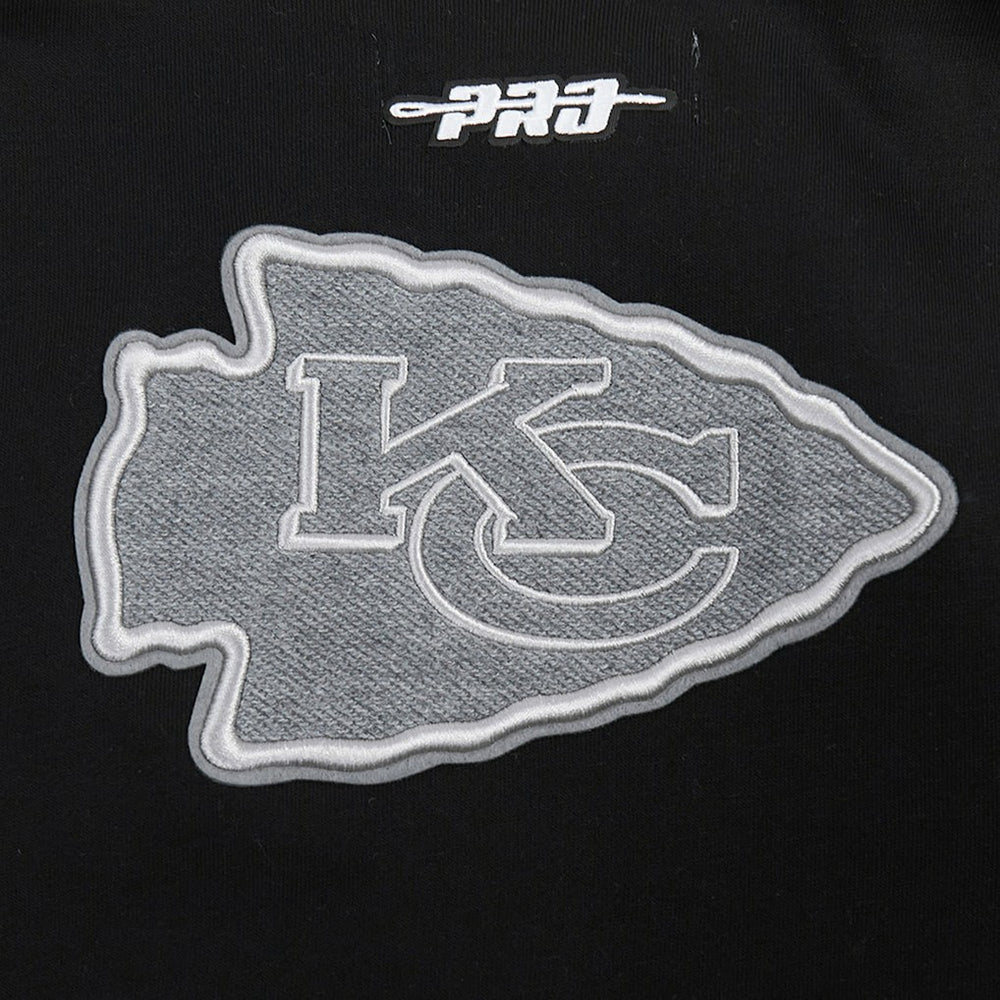 Kansas City Chiefs Pro Standard Women's Reverse French Terry Colorblock Full-Zip Hoodie Gray | NFL