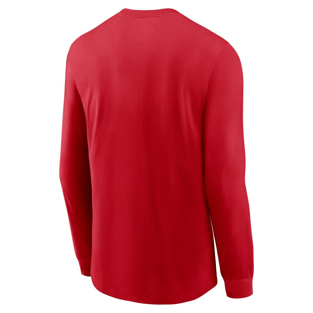 Cincinnati Reds Nike Local Logo Swoosh Lockup Long Sleeve T-Shirt - MLB