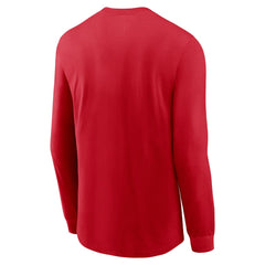 Cincinnati Reds Nike Local Logo Swoosh Lockup Long Sleeve T-Shirt - MLB