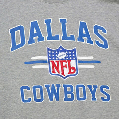 Dallas Cowboys Vintage Logo Pullover Sweatshirt Heather Gray | Mitchell & Ness