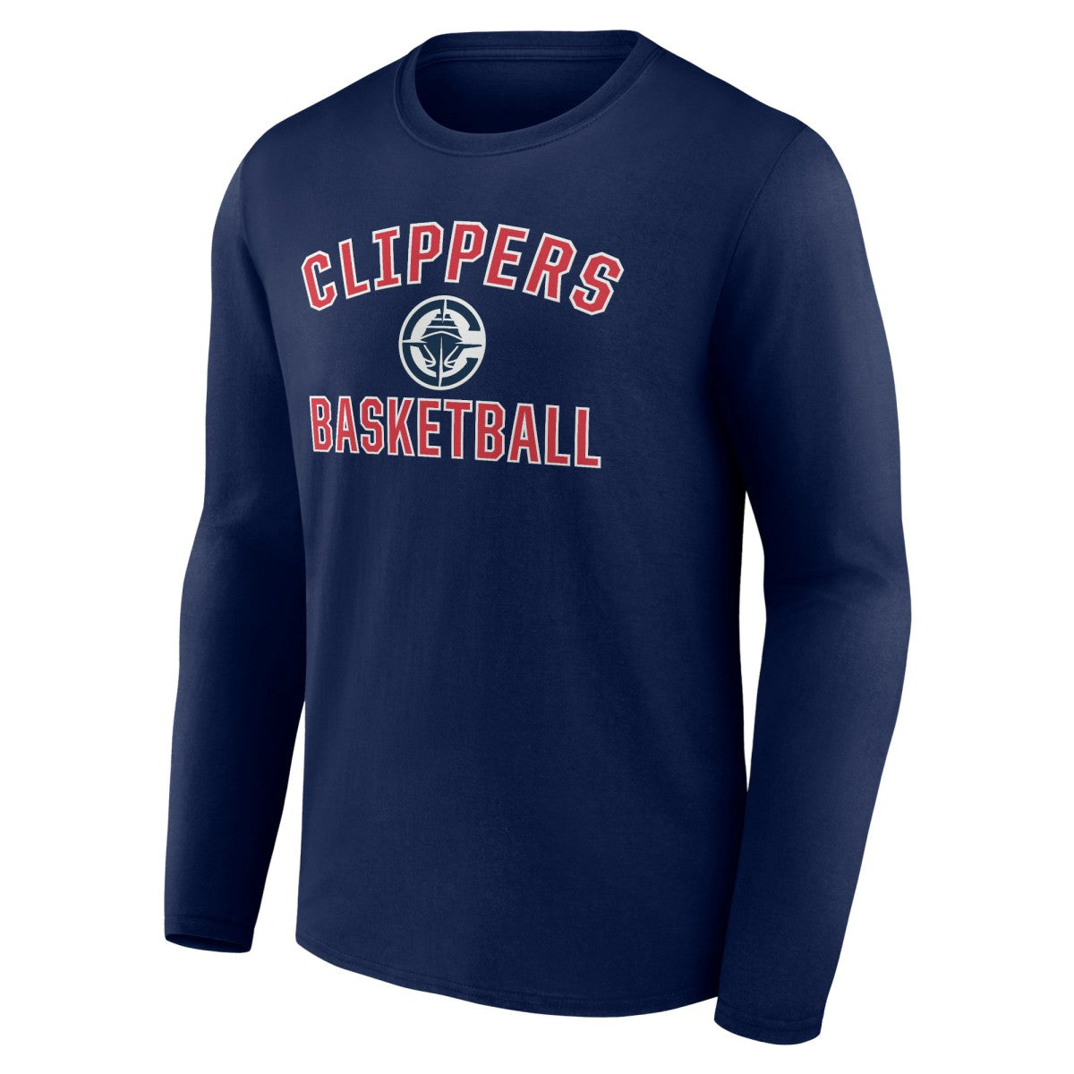 LA Clippers Victory Arch Long Sleeve T-Shirt Navy - NBA