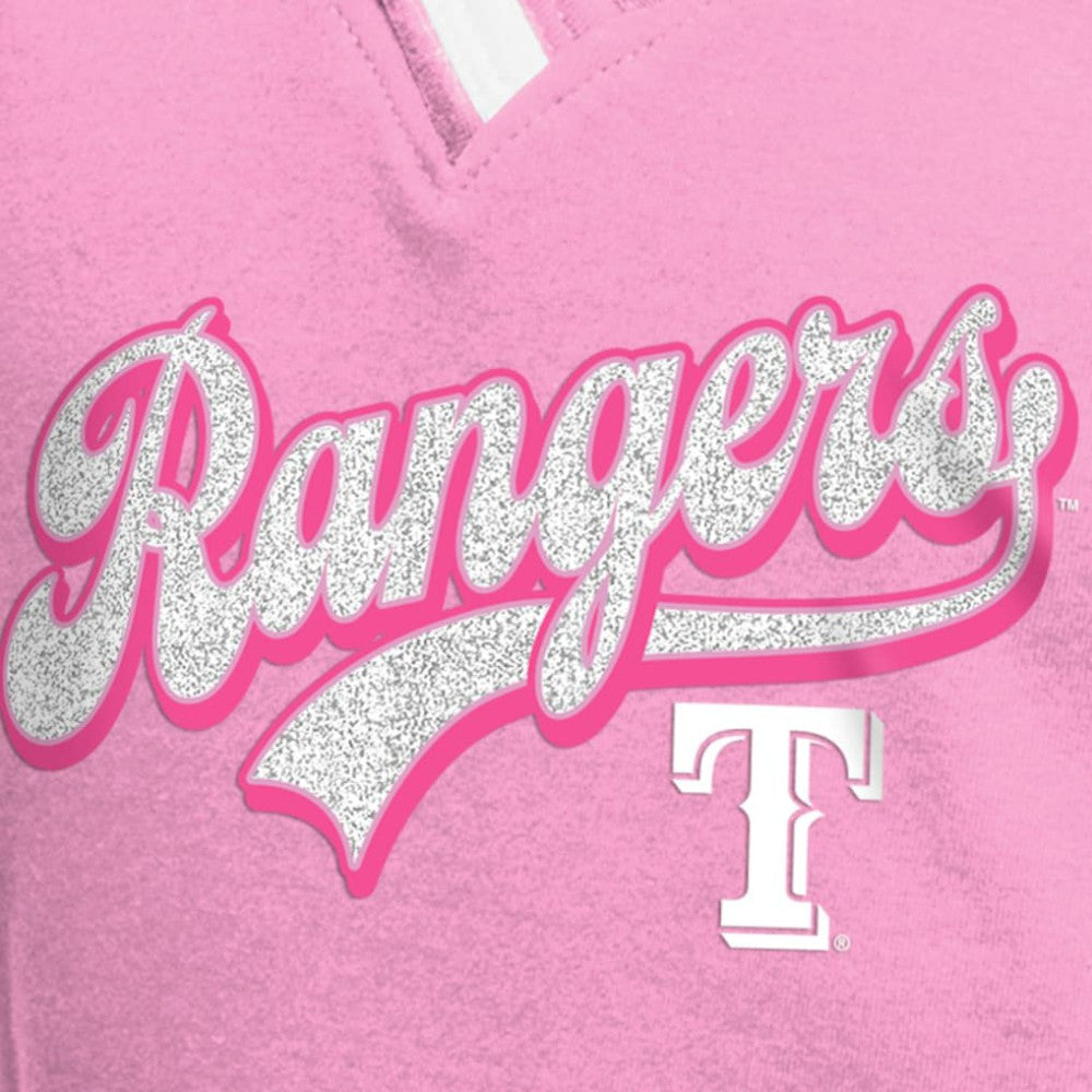 Texas Rangers New Era Girls Youth Mommy & Me Raglan V-Neck T-Shirt - MLB