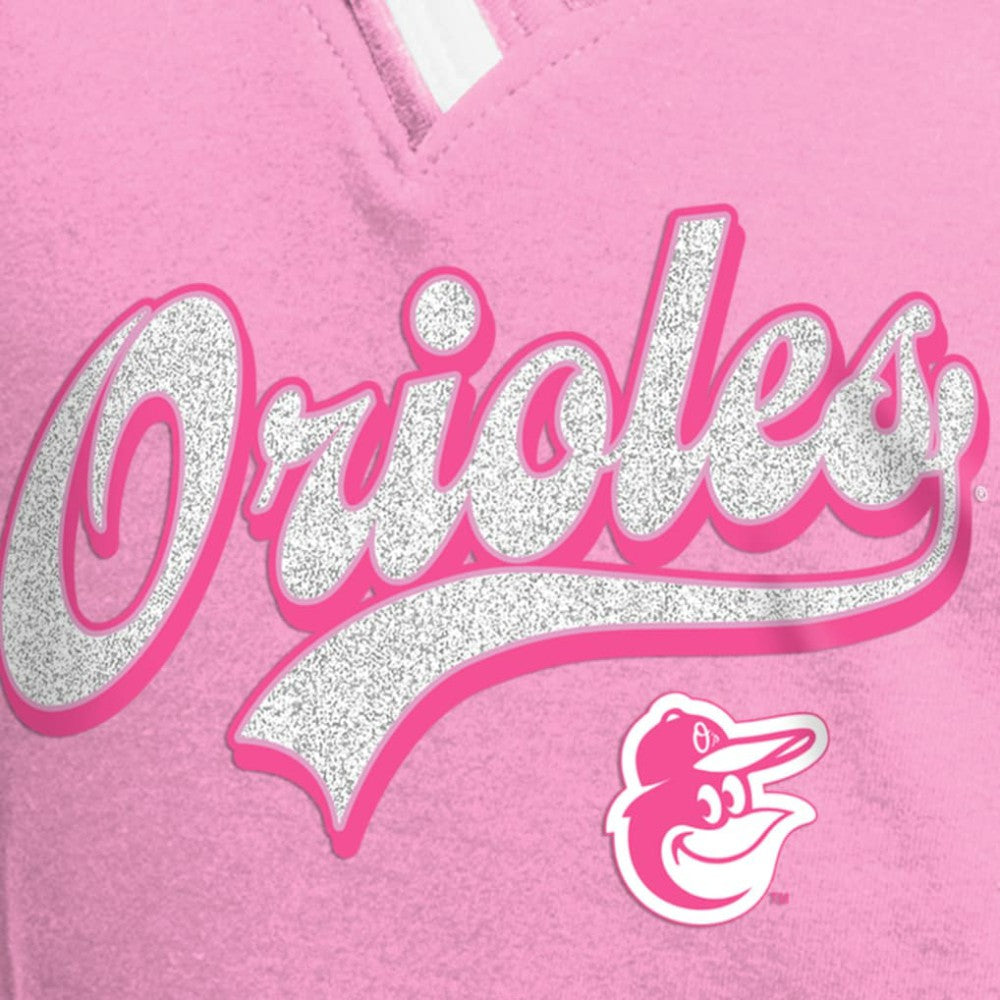 Baltimore Orioles New Era Girls Youth Mommy & Me Raglan V-Neck T-Shirt - MLB