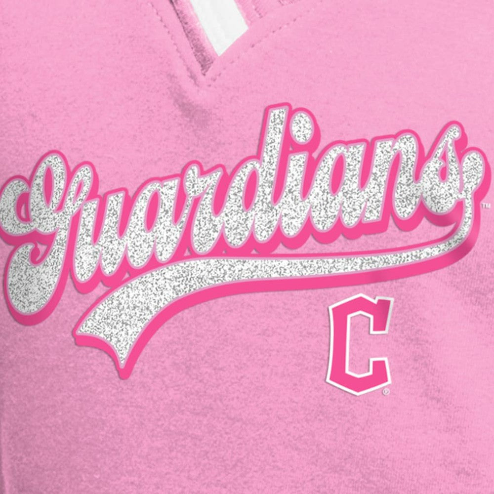Cleveland Guardians New Era Girls Youth Mommy & Me Raglan V-Neck T-Shirt - MLB