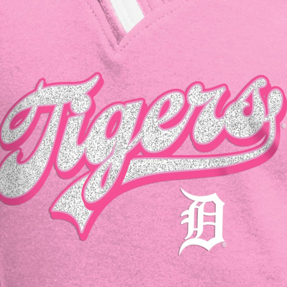 Detroit Tigers New Era Girls Youth Mommy & Me Raglan V-Neck T-Shirt - MLB