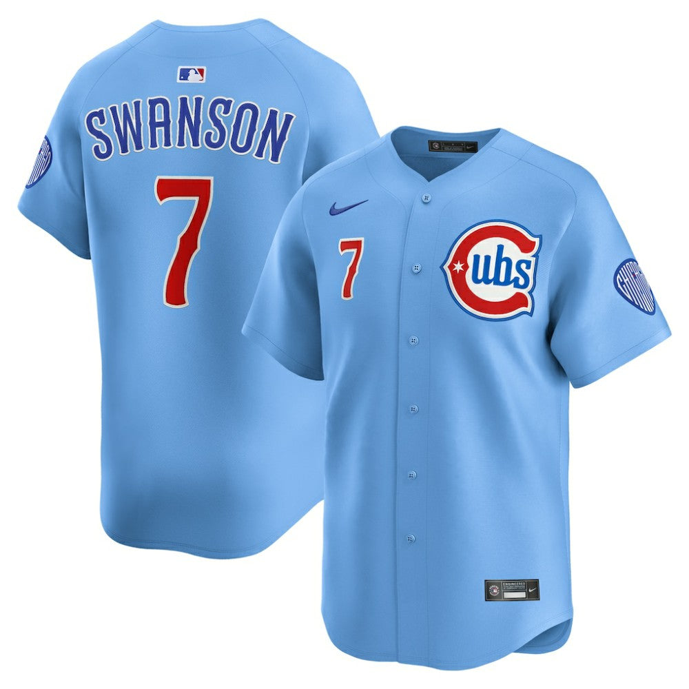 Dansby Swanson Chicago Cubs Nike 2nd Alternate Limited Player Jersey - MLB