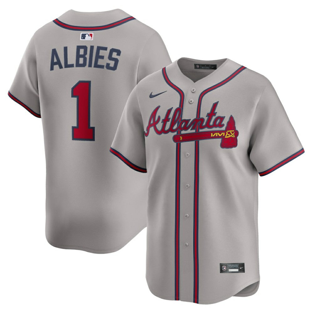Ozzie Albies Atlanta Braves Nike Road Limited Player Jersey - MLB