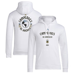 Argentina National Team 2024 Copa America Champions Pullover Hoodie White | Adidas discount