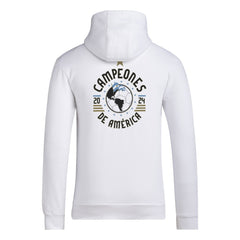 Argentina National Team 2024 Copa America Champions Pullover Hoodie White | Adidas discount