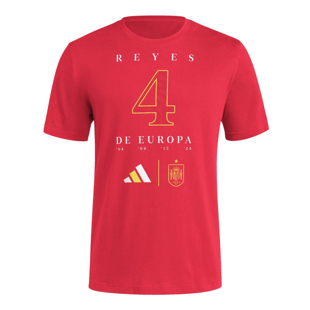 Spain National Team 2024 European Champions T-Shirt Red | Adidas discount