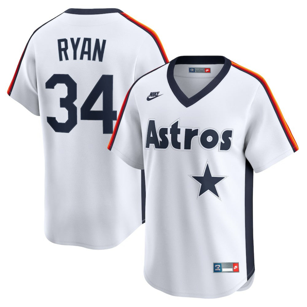 Nolan Ryan Houston Astros Nike Throwback Cooperstown Collection Limited Jersey - MLB