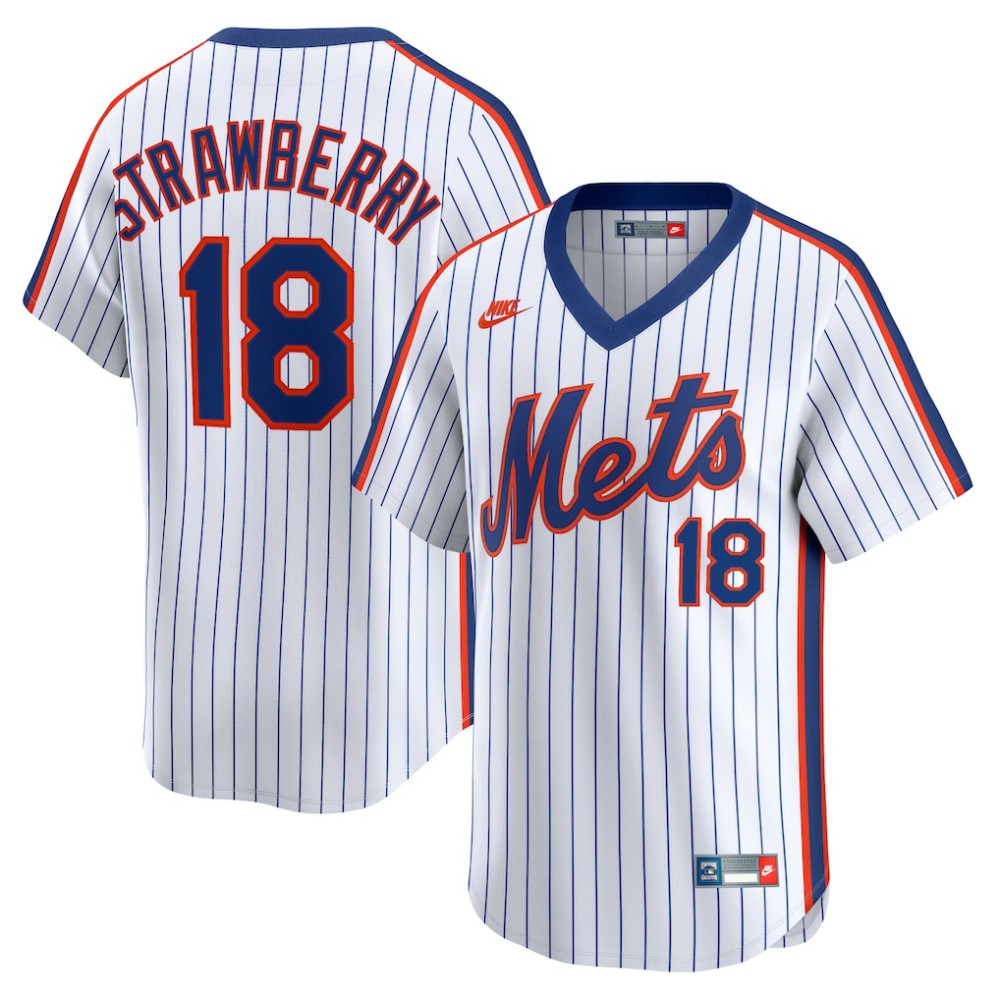 Darryl Strawberry New York Mets Nike Throwback Cooperstown Collection Limited Jersey - MLB