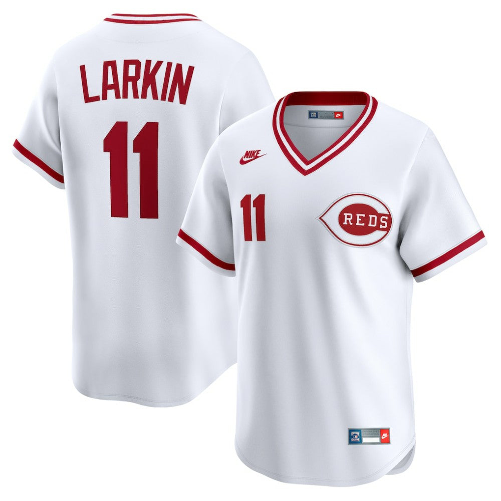 Barry Larkin Cincinnati Reds Nike Throwback Cooperstown Collection Limited Jersey - MLB