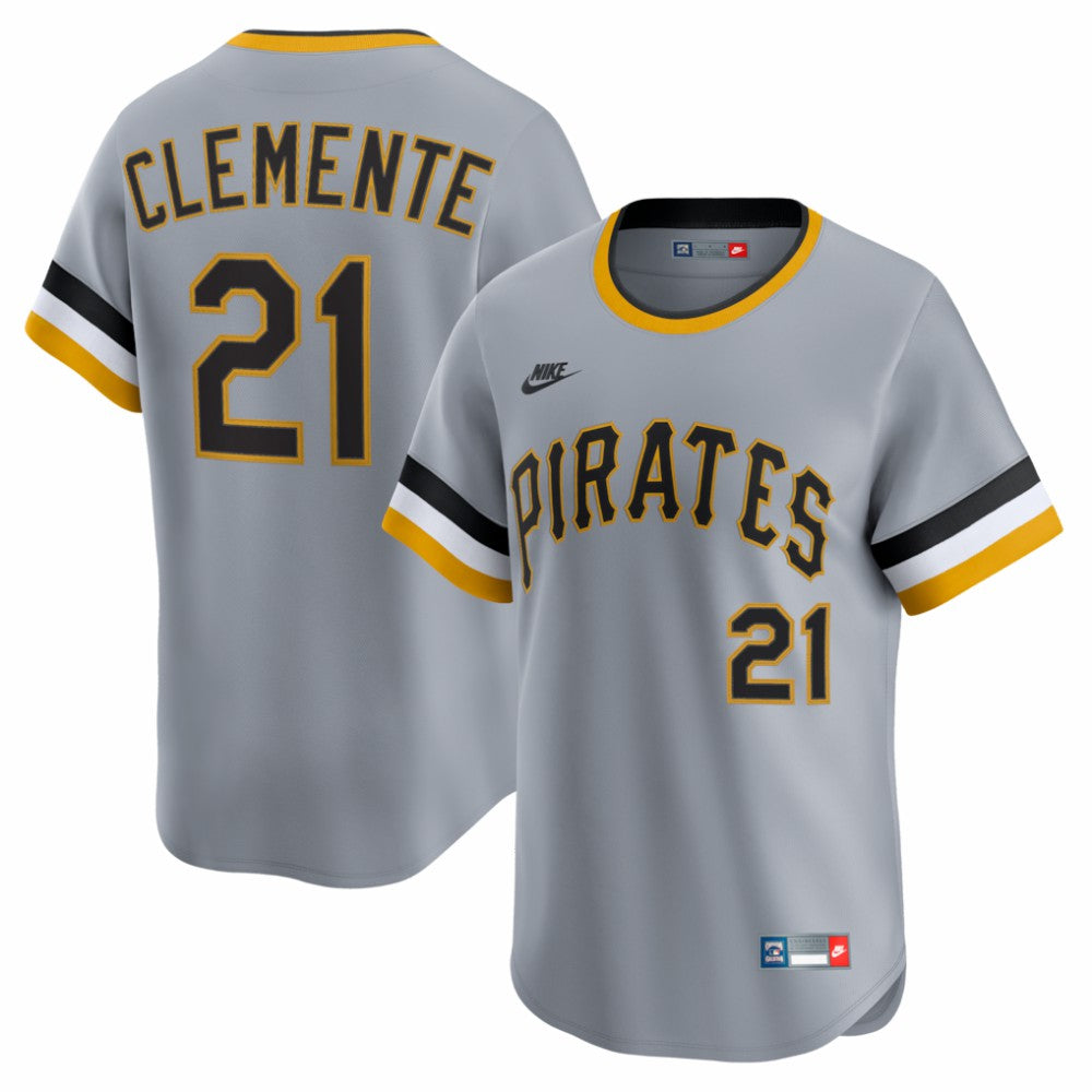 Roberto Clemente Pittsburgh Pirates Nike Throwback Cooperstown Collection Limited Jersey - MLB
