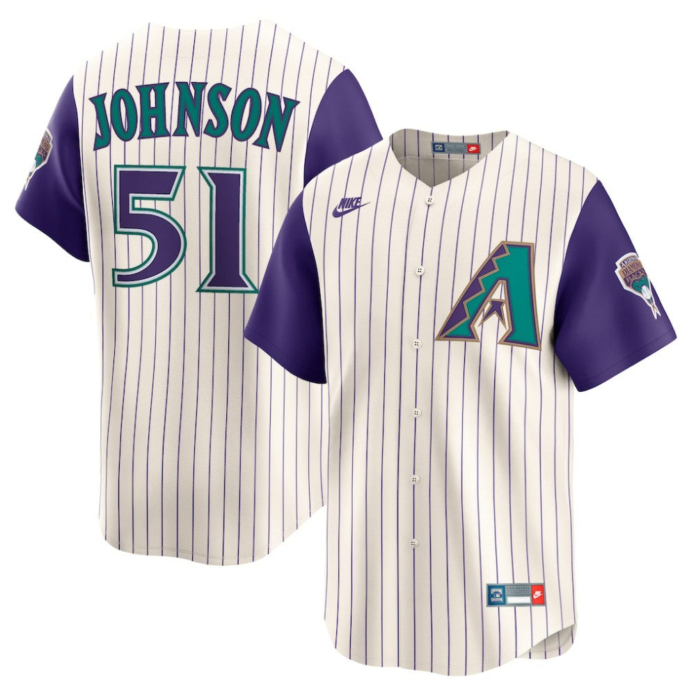 Randy Johnson Arizona Diamondbacks Nike Throwback Cooperstown Collection Limited Jersey - MLB