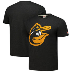 Baltimore Orioles Homage Cooperstown Collection Hand-Drawn Logo Tri-Blend T-Shirt - MLB