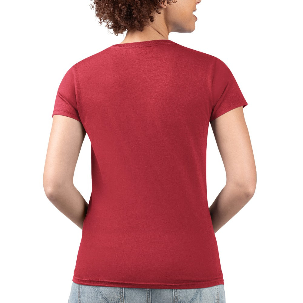 Los Angeles Angels G-III 4Her by Carl Banks Women's Super-Slim Fit Lightweight Flowers Graphic V-Neck T-Shirt - MLB