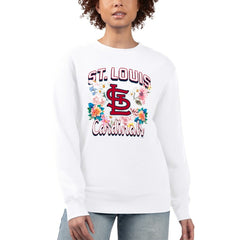 St. Louis Cardinals G-III 4Her by Carl Banks Women's Flowers Graphic Pullover Sweatshirt - MLB