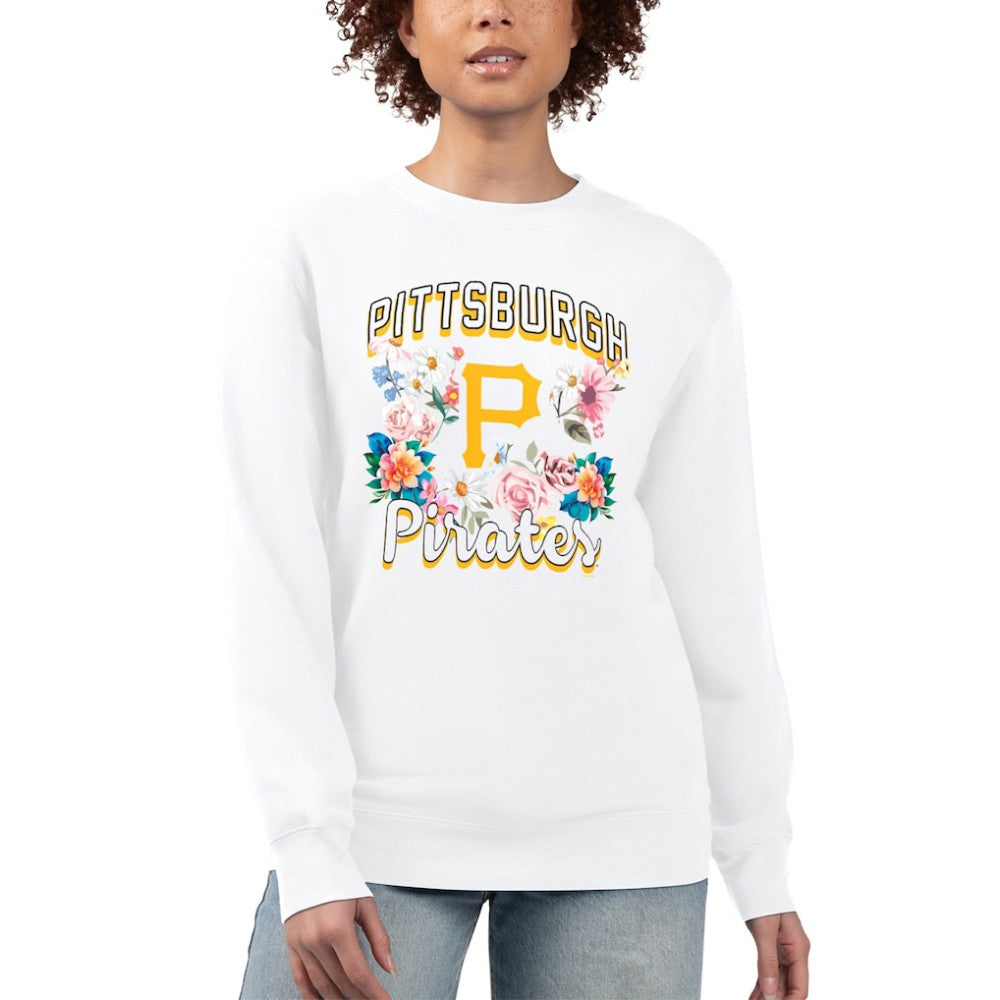 Pittsburgh Pirates G-III 4Her by Carl Banks Women's Flowers Graphic Pullover Sweatshirt - MLB