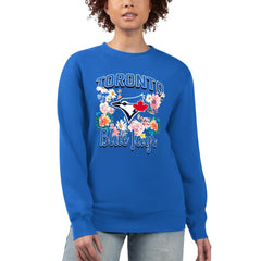 Toronto Blue Jays G-III 4Her by Carl Banks Women's Flowers Graphic Pullover Sweatshirt - MLB