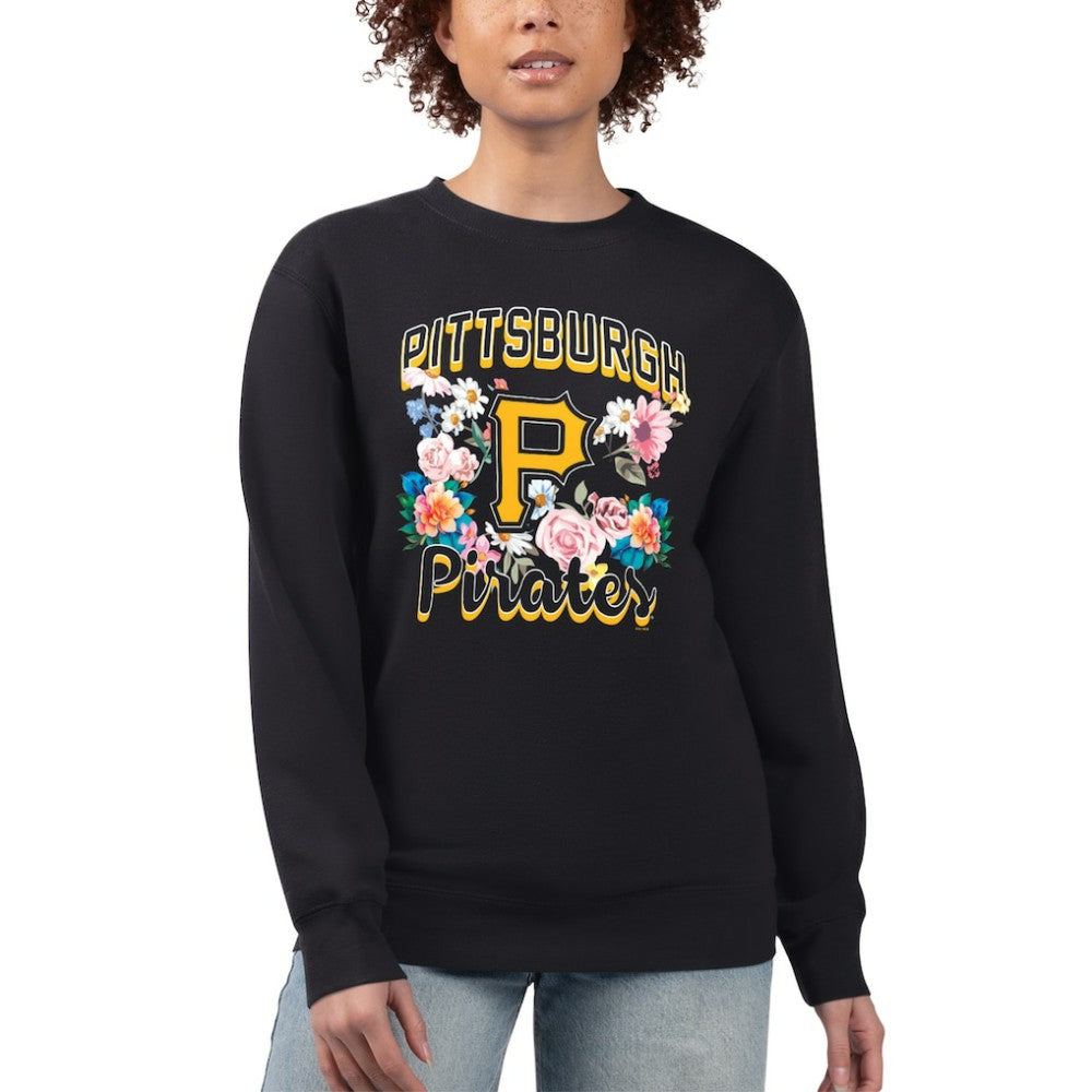 Pittsburgh Pirates G-III 4Her by Carl Banks Women's Flowers Graphic Pullover Sweatshirt - MLB