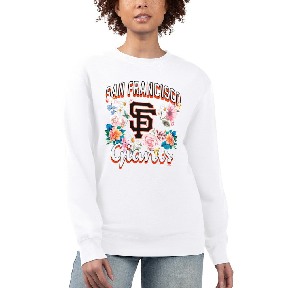 San Francisco Giants G-III 4Her by Carl Banks Women's Flowers Graphic Pullover Sweatshirt - MLB