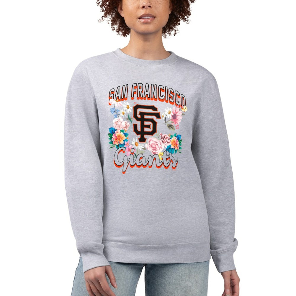 San Francisco Giants G-III 4Her by Carl Banks Women's Flowers Graphic Pullover Sweatshirt - MLB