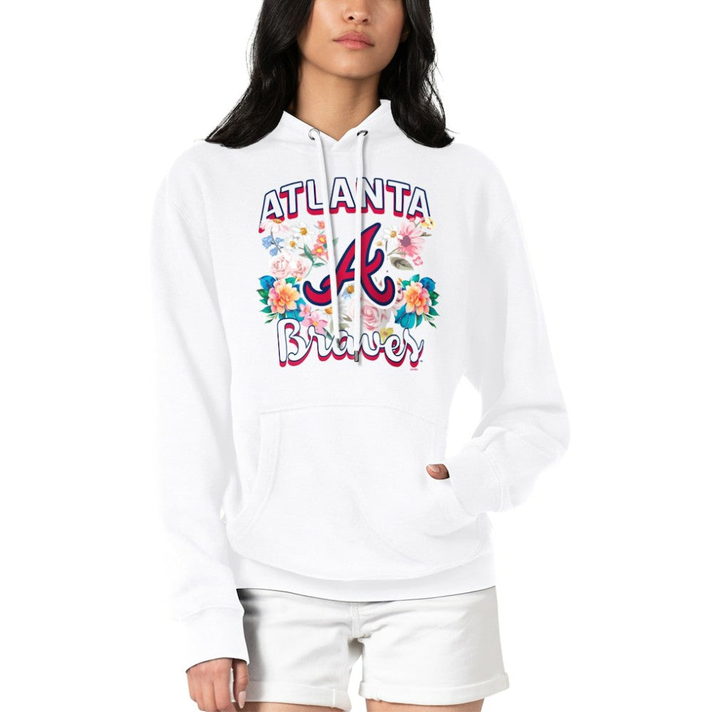 Atlanta Braves G-III 4Her by Carl Banks Women's Flowers Graphic Pullover Hoodie - MLB